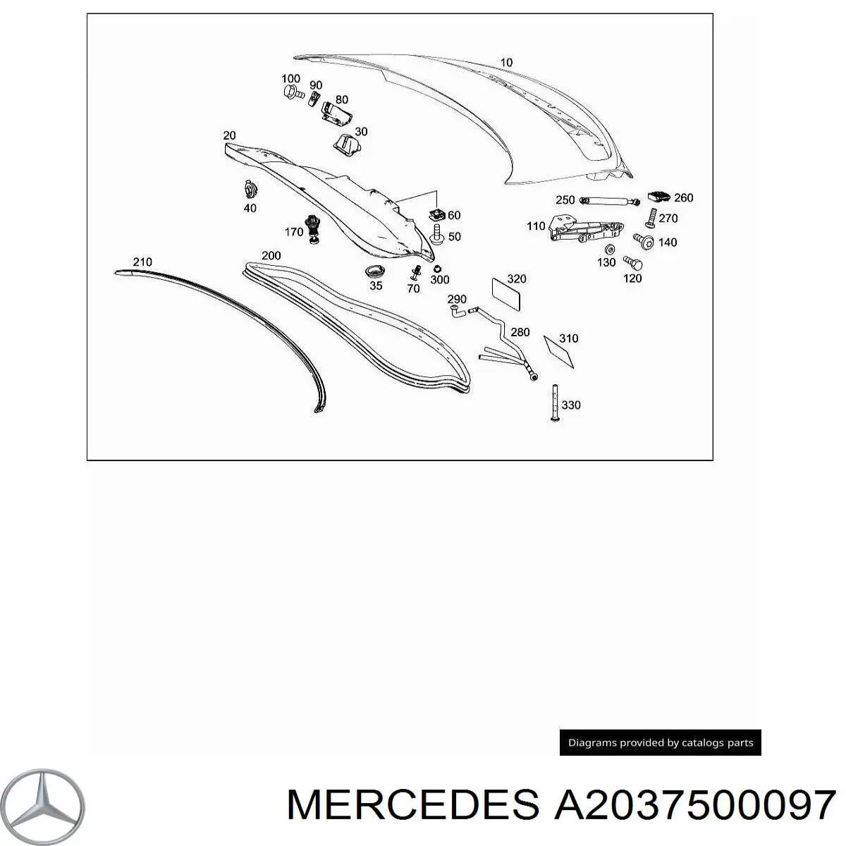  Mercedes A2037500097 precio, desde 28,75 EUR