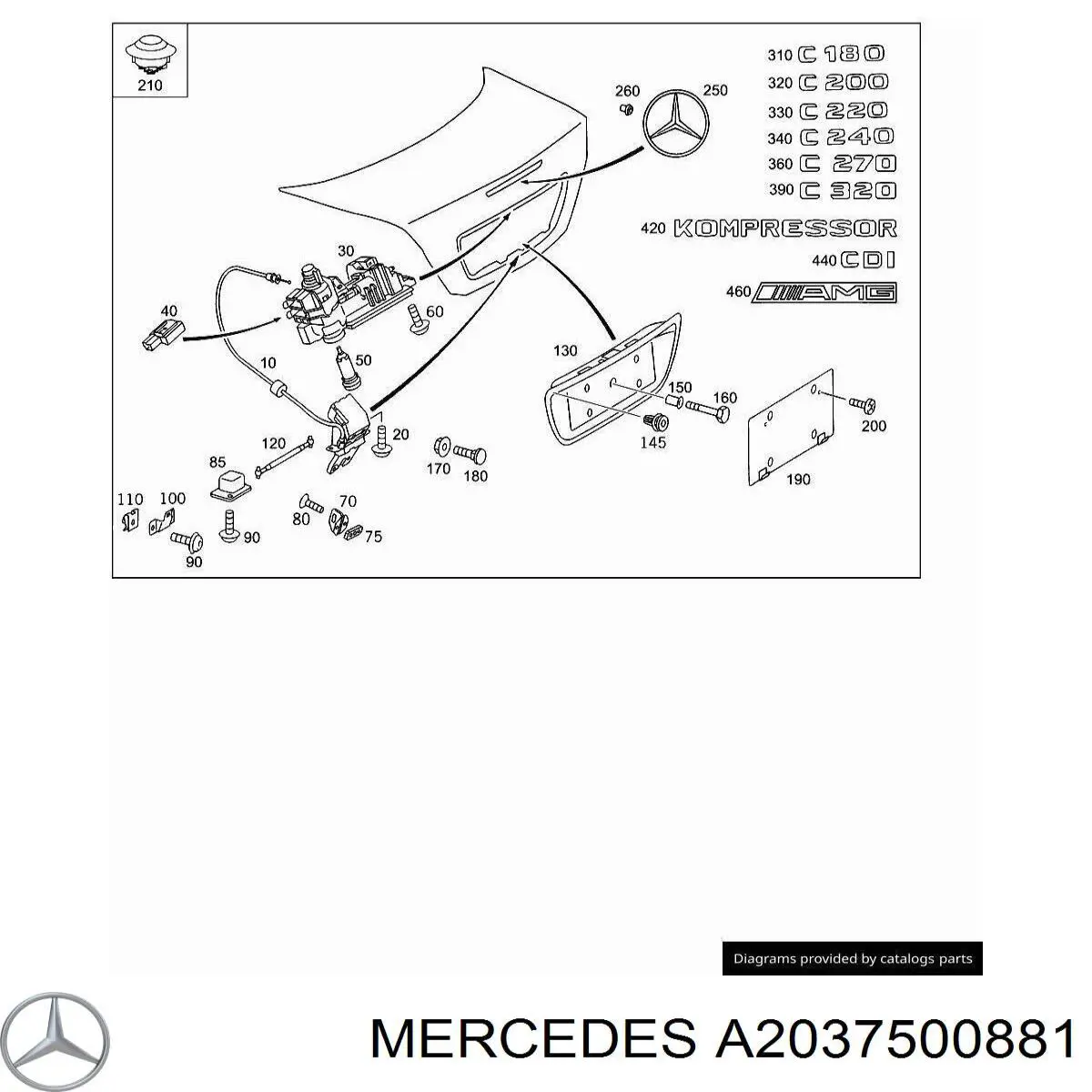 Comprar A2037500881 Mercedes 
