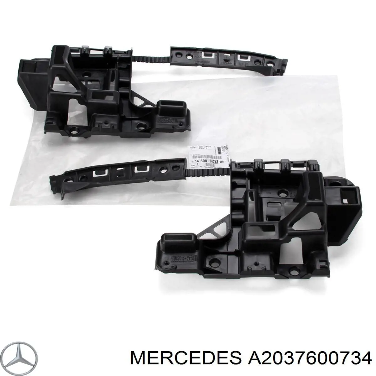 2037600734 Mercedes soporte de manilla exterior de puerta delantera izquierda