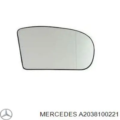 Comprar A2038100221 Mercedes Cristal de espejo retrovisor derecho