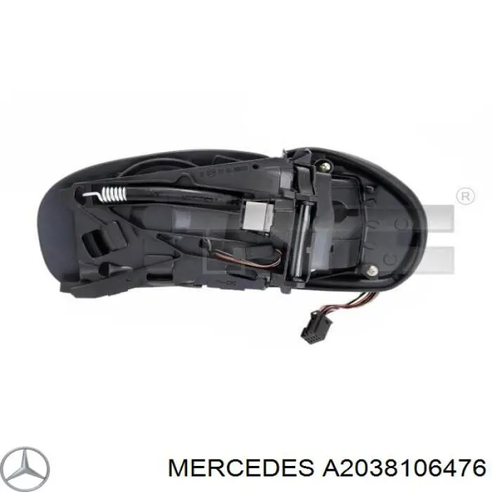 Espejo retrovisor derecho Mercedes A2038106476 precio, desde 171,34 EUR