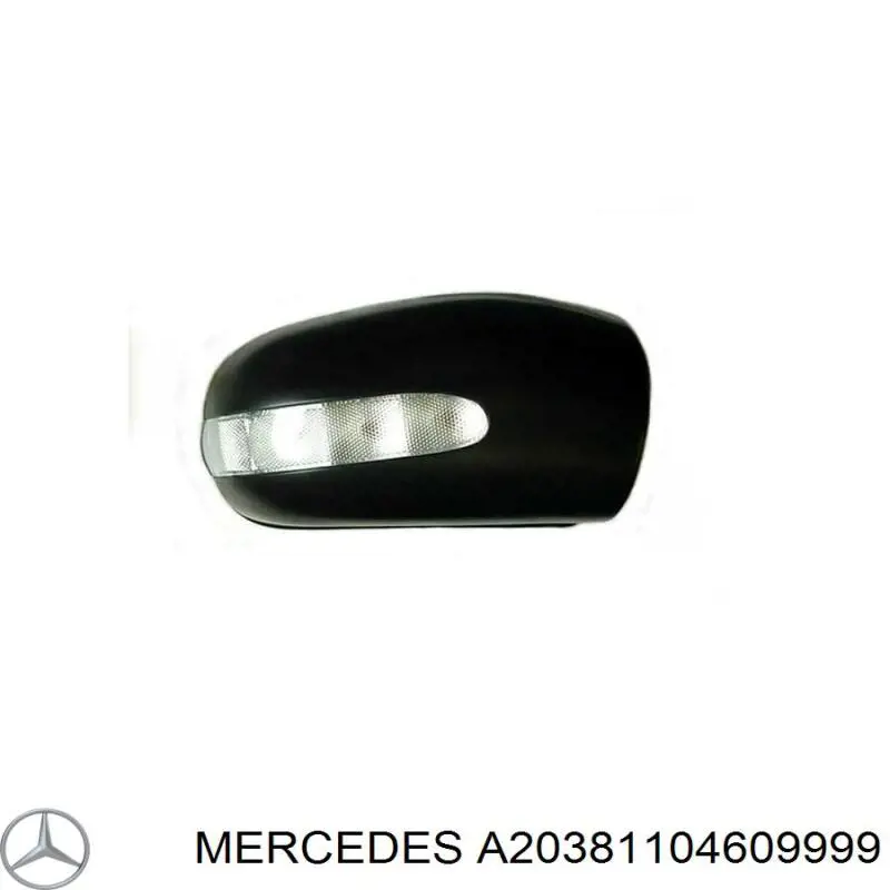 A20381104609999 Mercedes cubierta de espejo retrovisor derecho