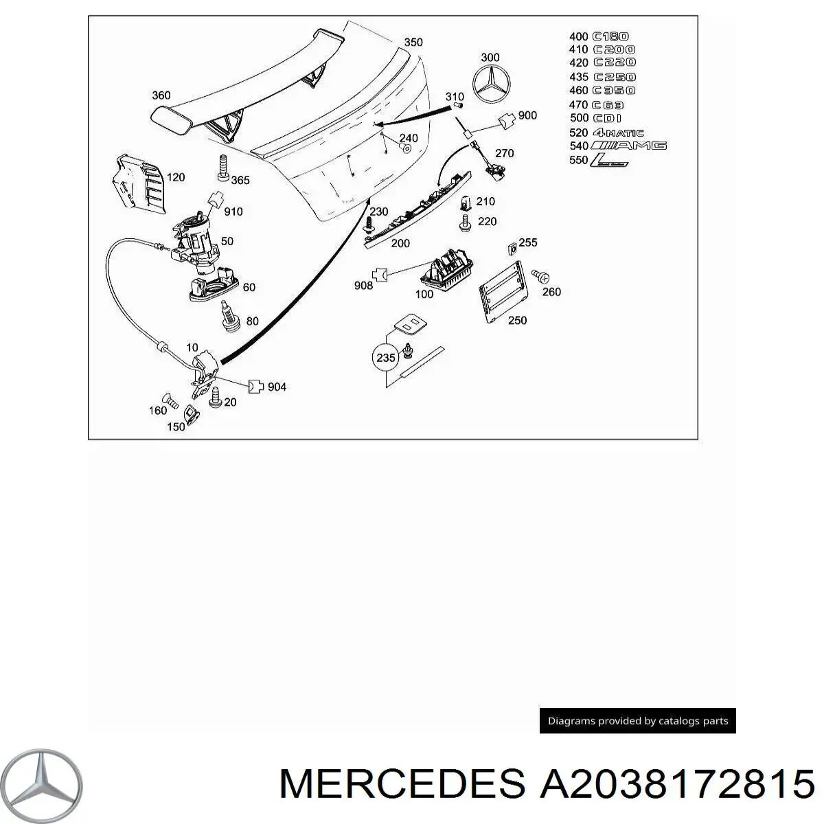  Mercedes A2038172815 precio, desde 89,48 EUR