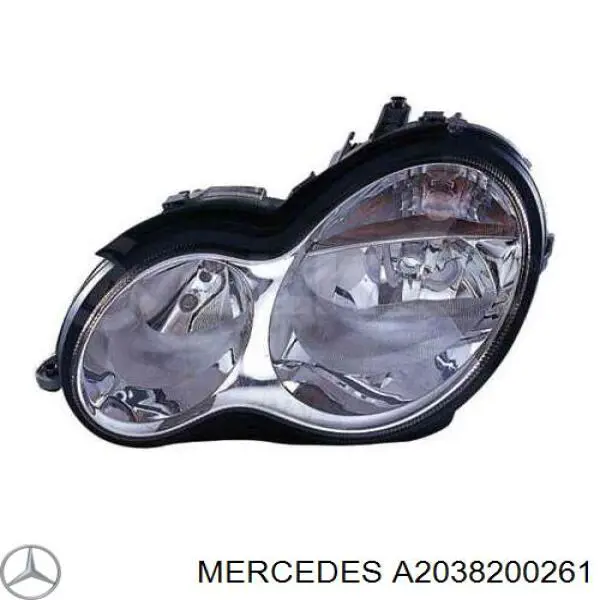 A2038200261 Mercedes faro derecho