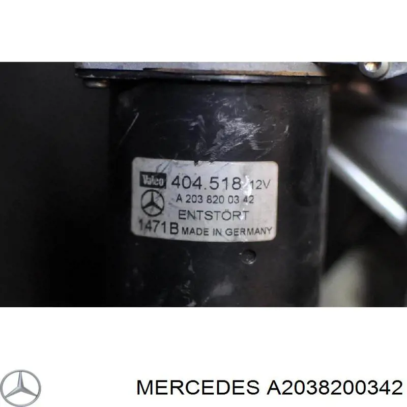 Motor del limpiaparabrisas Mercedes A2038200342 precio, desde 29,04 EUR