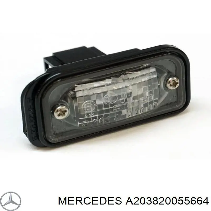 Lampara de matricula Mercedes A203820055664 precio, desde 23,60 EUR