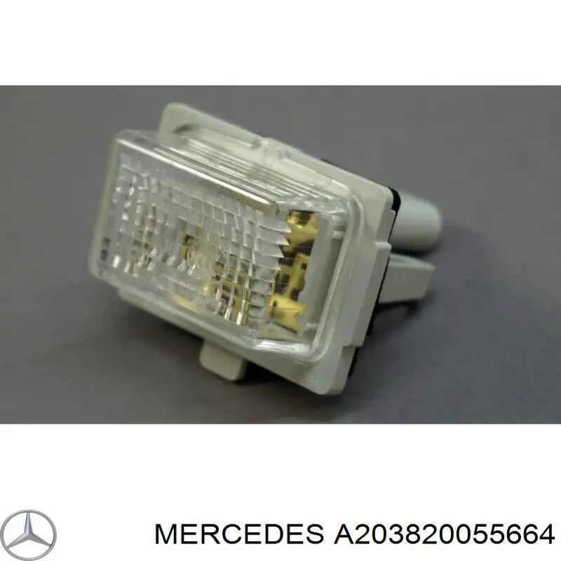 Luz de matrícula para Mercedes C (W203)