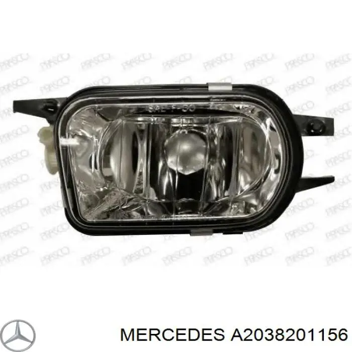 A2038201156 Mercedes faro antiniebla izquierdo