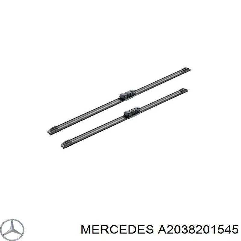 A2038202545 Mercedes Escobillas Limpiaparabrisas delanteras