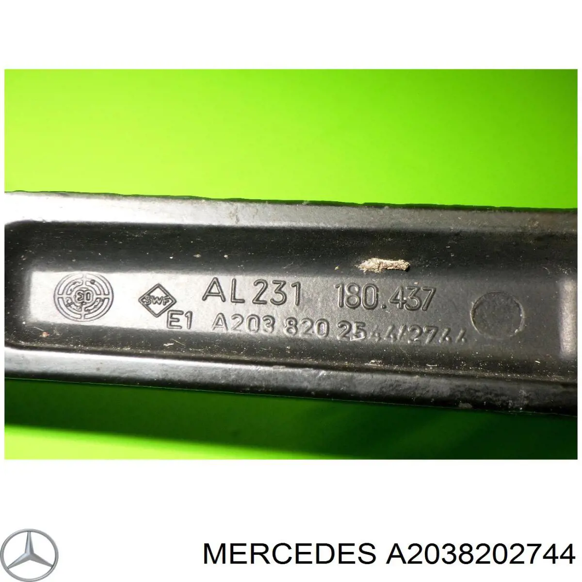 Comprar A2038202744 Mercedes Brazo del limpiaparabrisas, luna delantera