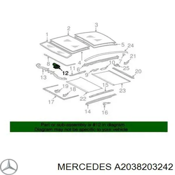 A2038203242 Mercedes