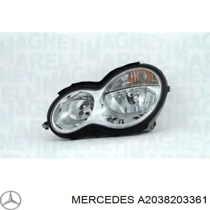 A2038203361 Mercedes faro izquierdo