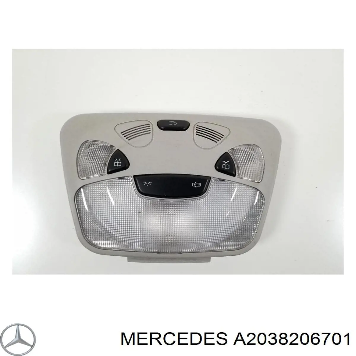 Comprar A2038206701 Mercedes Luz de techo interior (cabina)