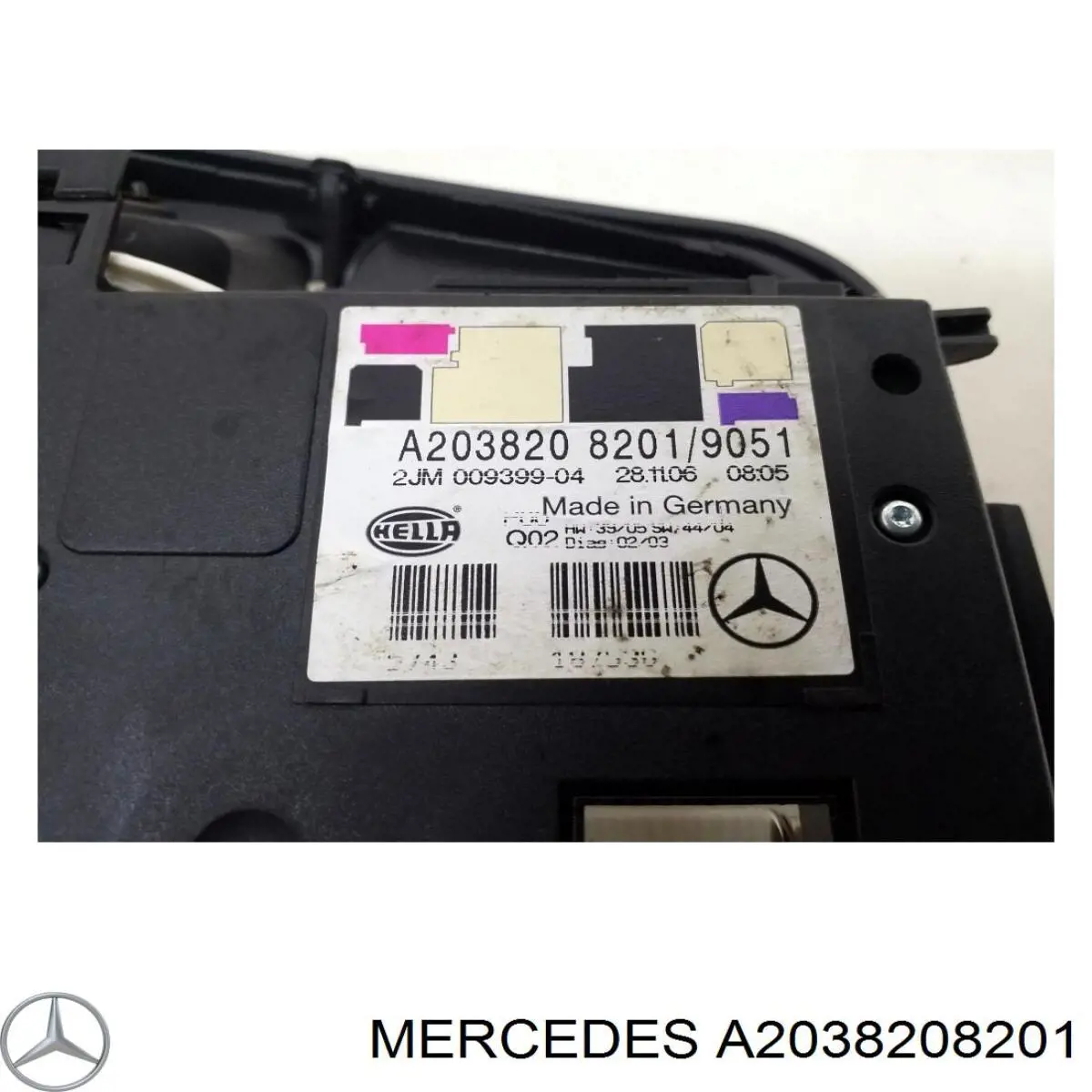 Luz de techo interior (cabina) A2038208201 Mercedes
