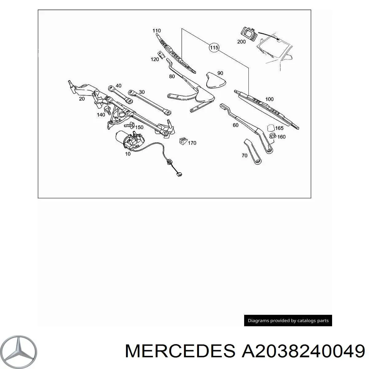 A2038240049 Mercedes 