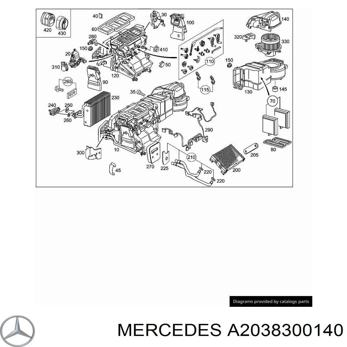  Mercedes A2038300140 precio, desde 59,99 EUR