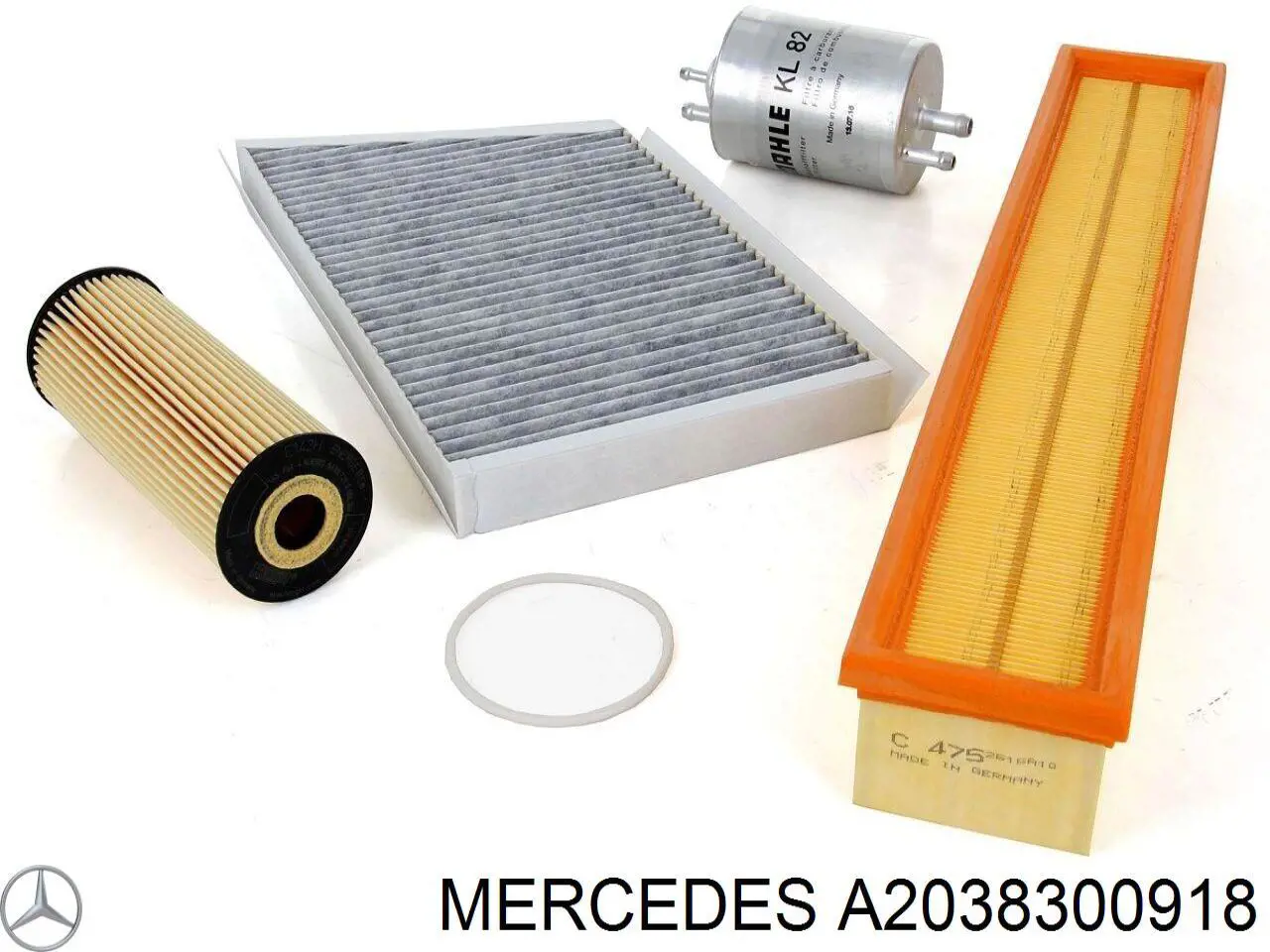 Filtro de cabina Mercedes A2038300918 precio, desde 10,69 EUR
