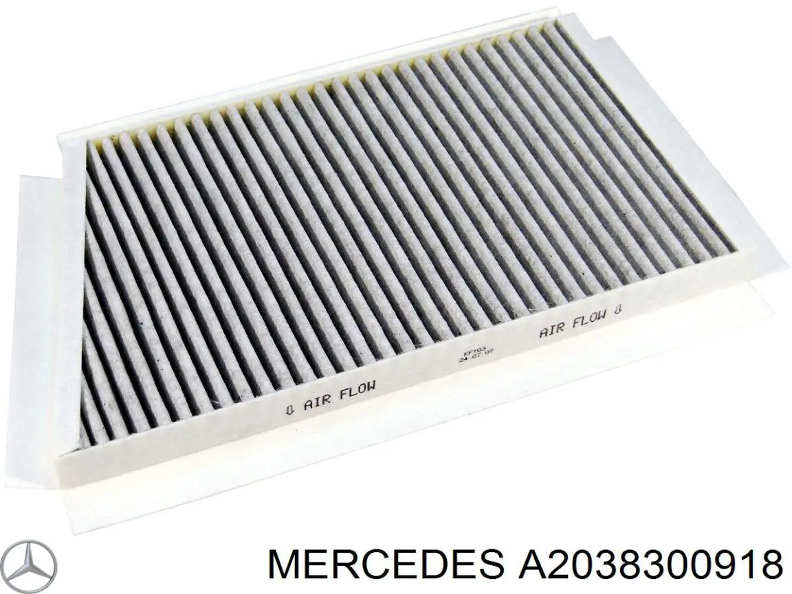 A2038300918 Mercedes filtro habitáculo
