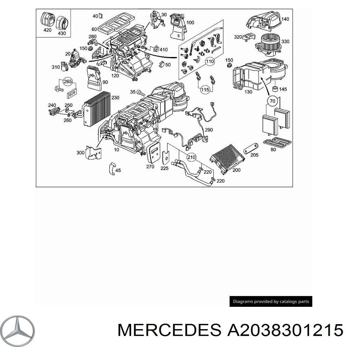  Mercedes A2038301215 precio, desde 113,36 EUR