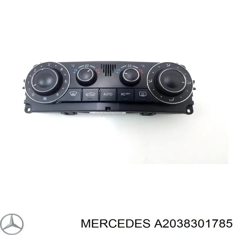 Unidad de control aire acondicionado A2038301785 Mercedes