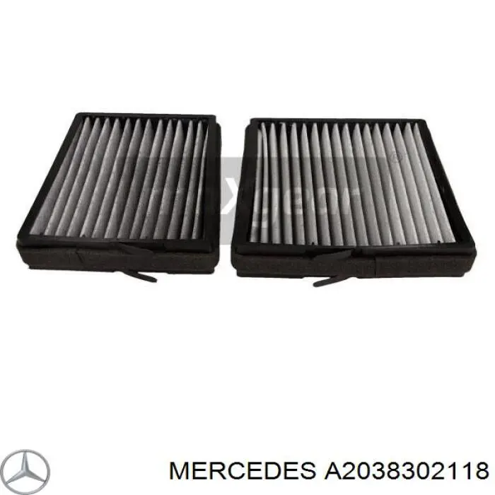 Filtro de cabina Mercedes A2038302118 precio, desde 33,68 EUR