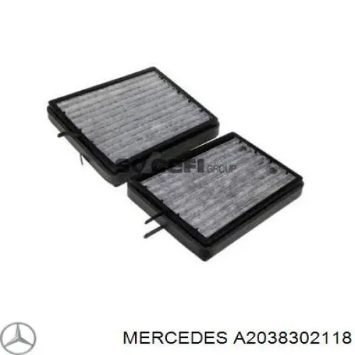 Comprar A2038302118 Mercedes Filtro de aire del habitáculo