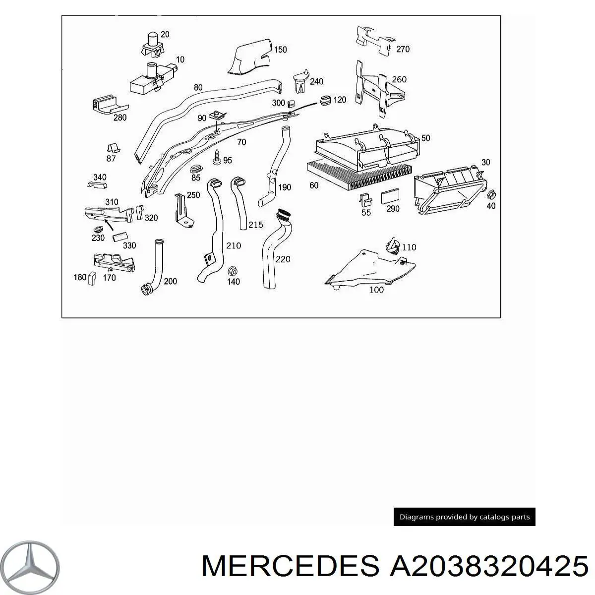A2038320425 Mercedes 