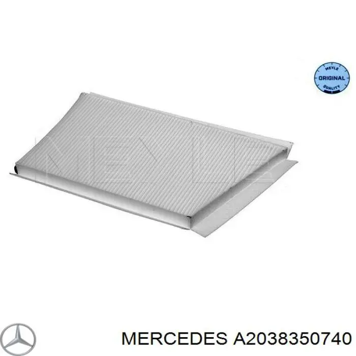 Marco de filtro de habitáculo para Mercedes C (S203)