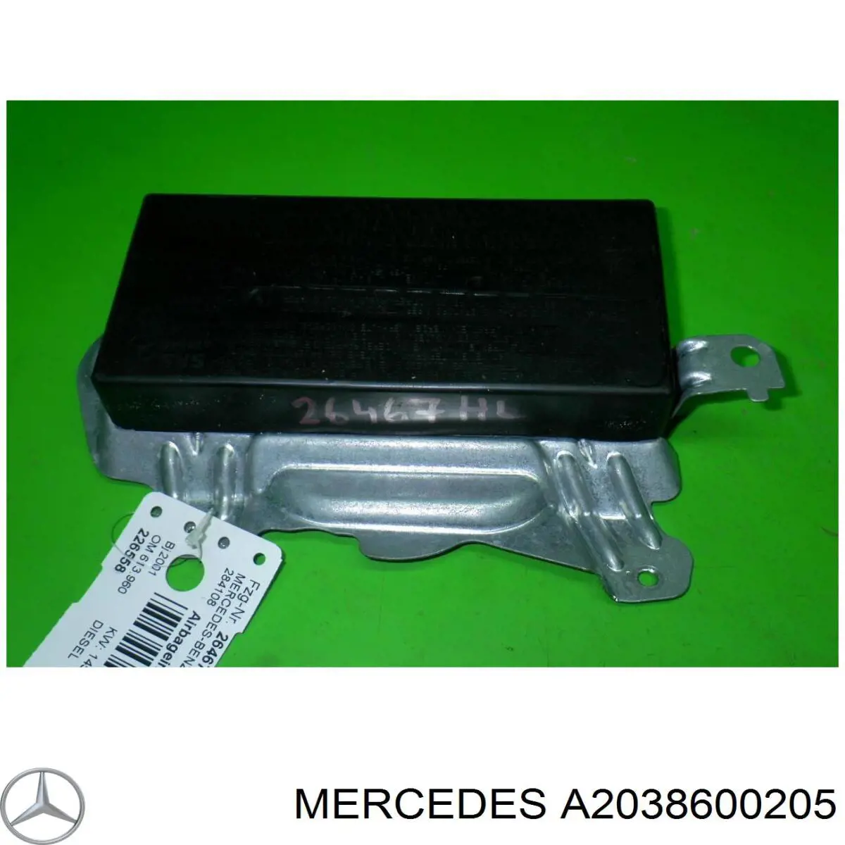 Airbag de la puerta trasera izquierda para Mercedes C (S203)