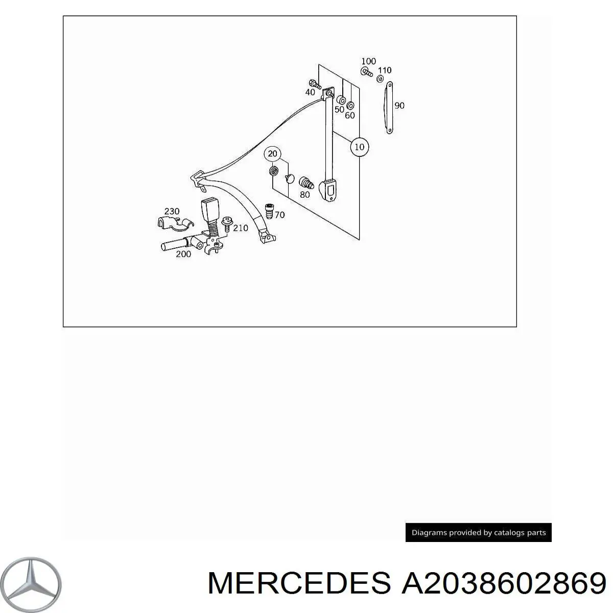  Mercedes A2038602869 precio, desde 57,67 EUR