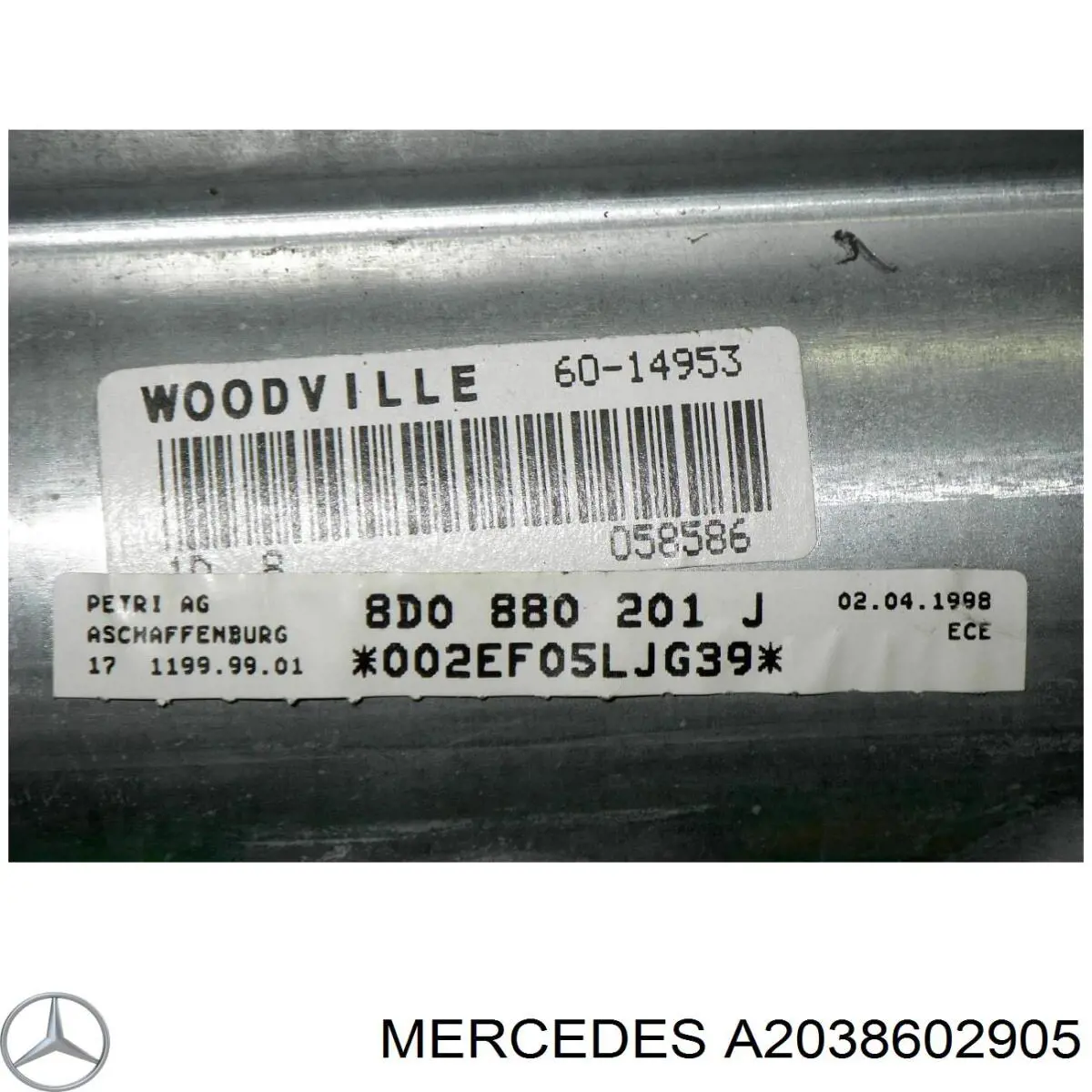 Airbag lateral del pasajero Mercedes A2038602905 precio, desde 47,92 EUR