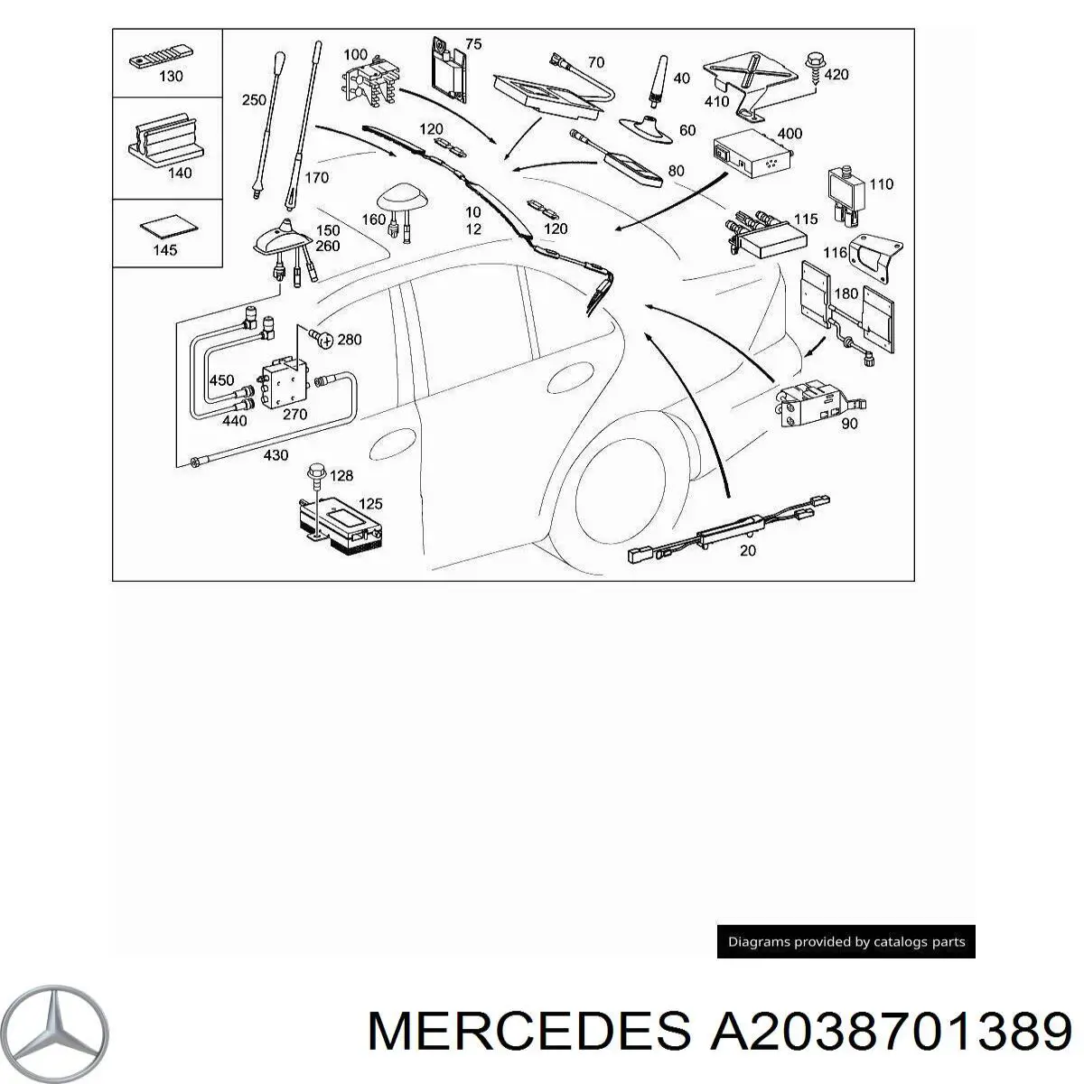  Mercedes A2038200989 precio, desde 290,68 EUR