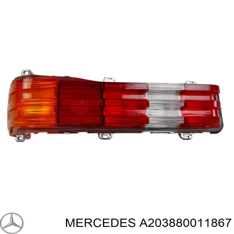 A203880011867 Mercedes guardabarros delantero izquierdo