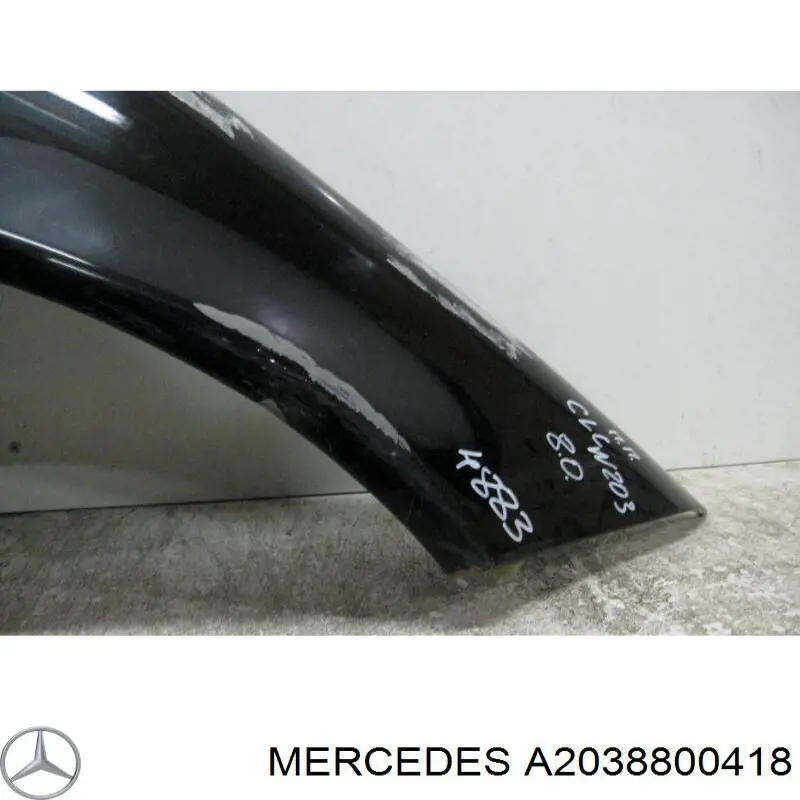 Guardabarros delantero derecho para Mercedes C (CL203)