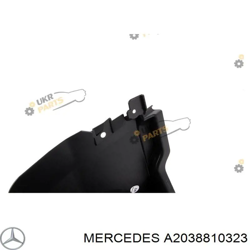 Guardabarros interior, aleta delantera, izquierdo delantero para Mercedes C (S203)