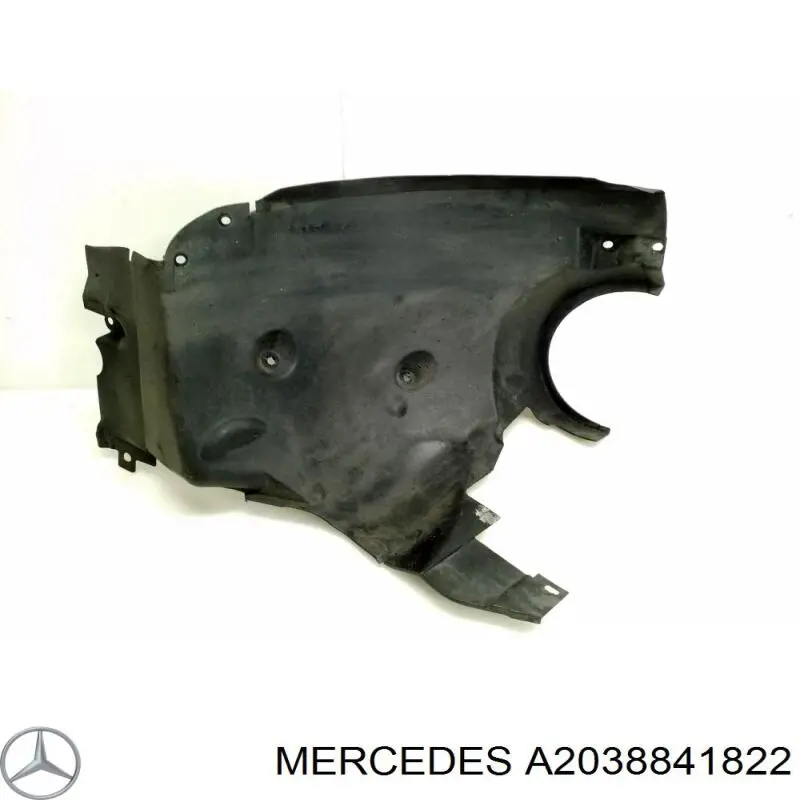 Guardabarros interior, aleta delantera, derecho trasero para Mercedes C (CL203)
