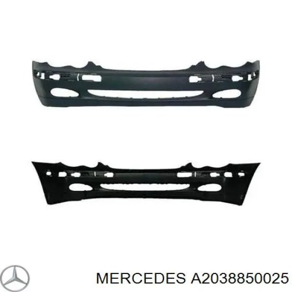 A2038850025 Mercedes paragolpes delantero