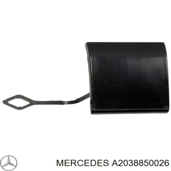 Tapa cubre gancho de remolque para parachoques delantera Mercedes A2038850026 precio, desde 11,62 EUR