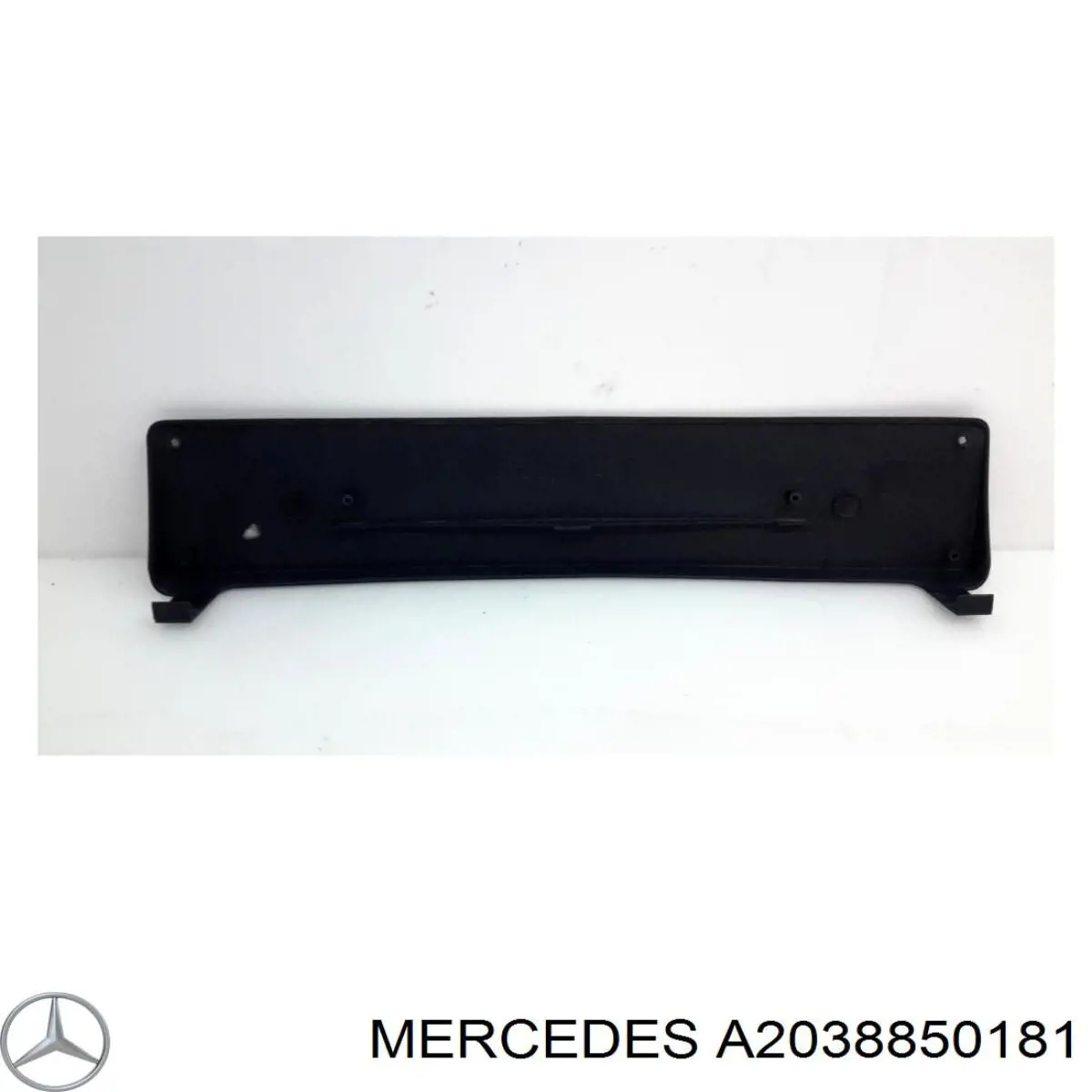 A2038850181 Mercedes soporte de matricula delantera