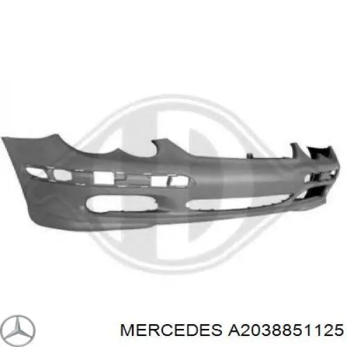 Comprar A2038851125 Mercedes Defensa delantera