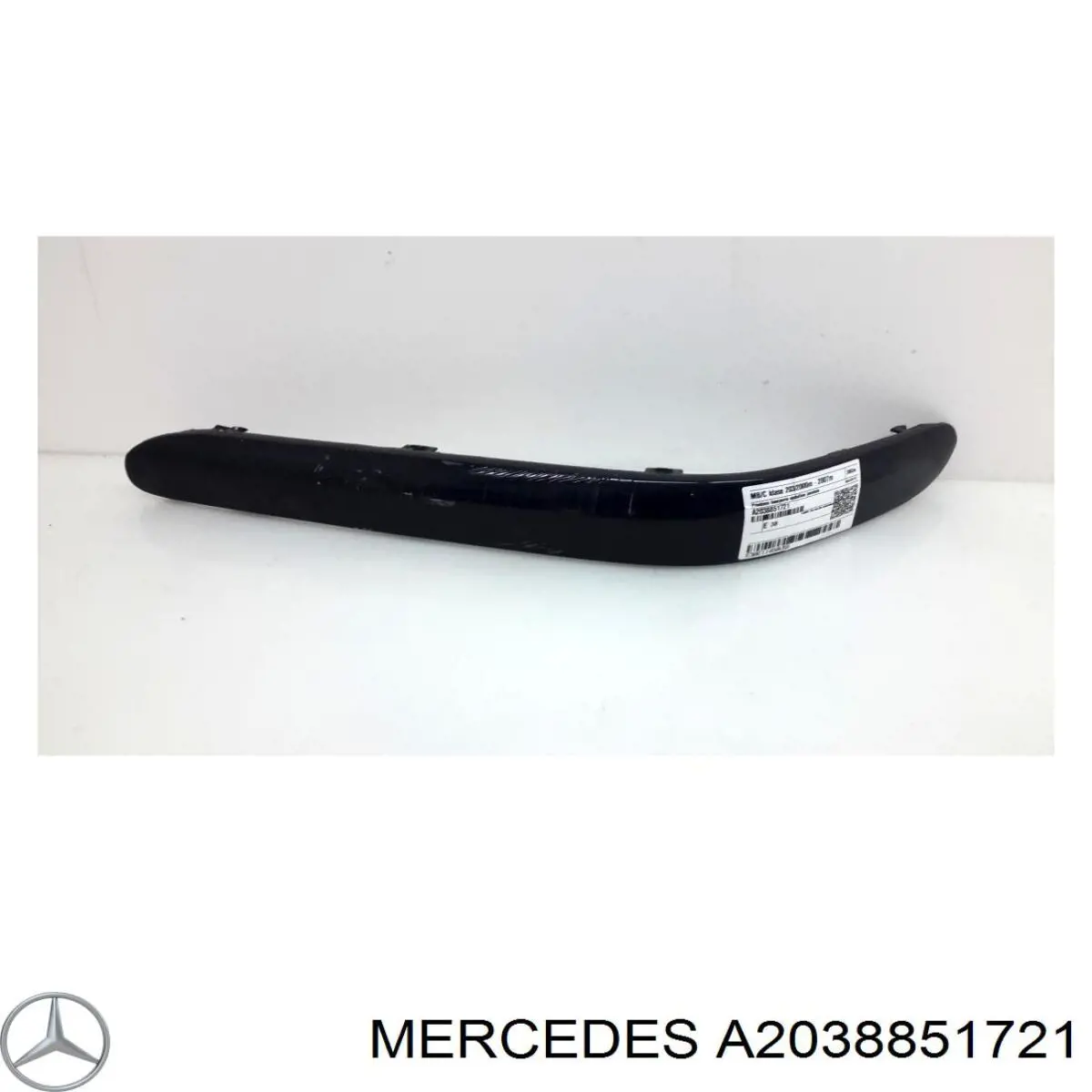 A2038851721 Mercedes moldura de parachoques delantero izquierdo