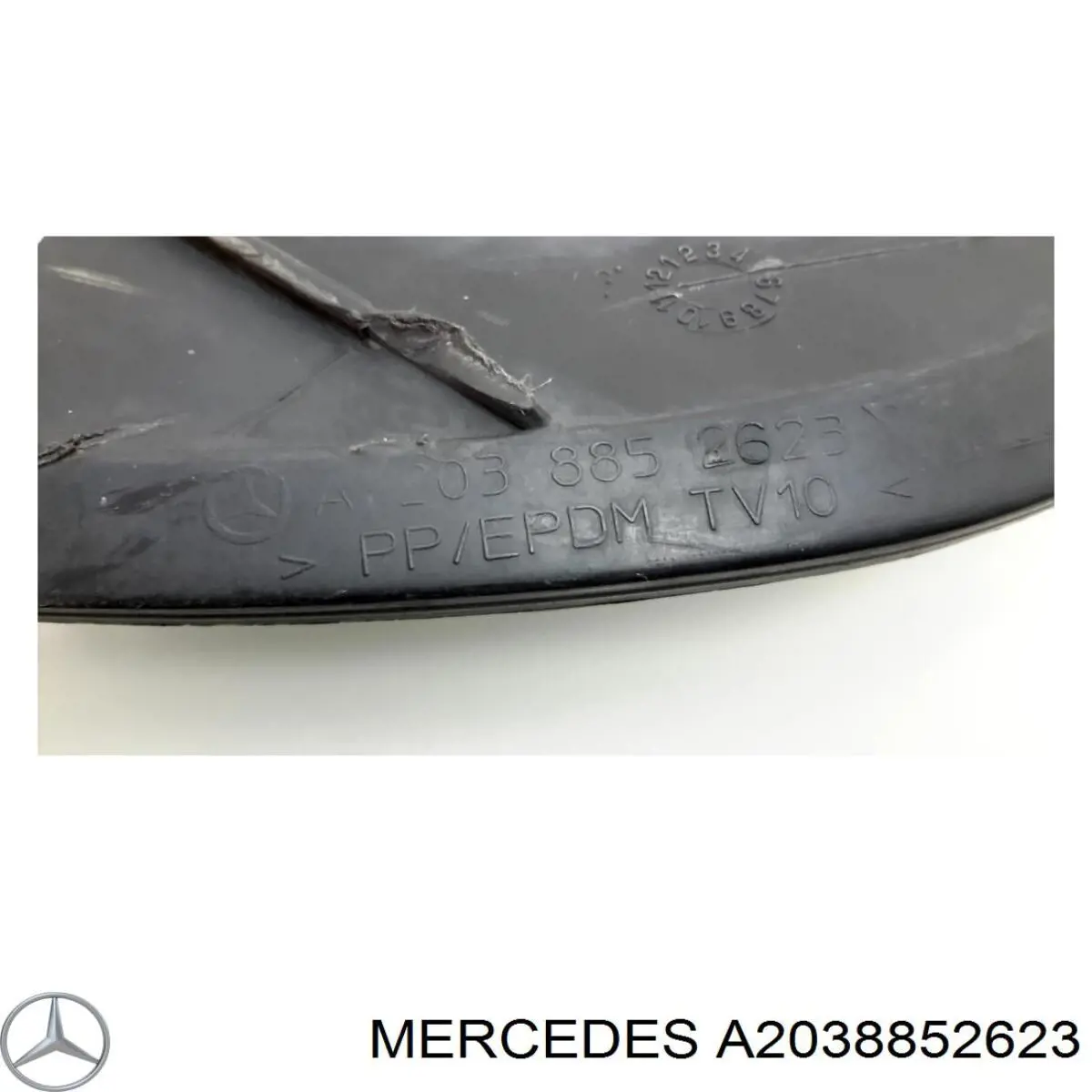 A2038852623 Mercedes rejilla de ventilación, parachoques trasero, central