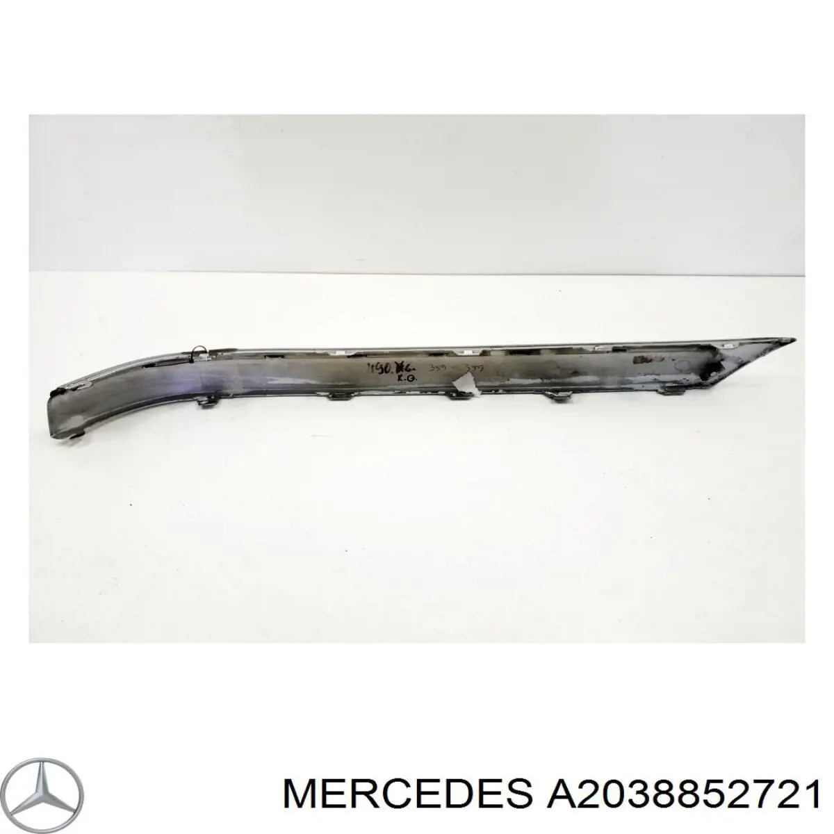 A2038852721 Mercedes protector parachoques trasero izquierdo