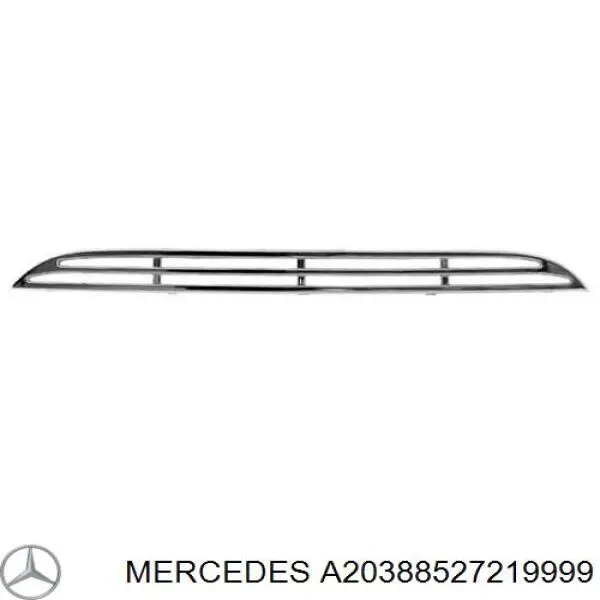 Listón embellecedor/protector, parachoques trasero izquierdo Mercedes C (W203)