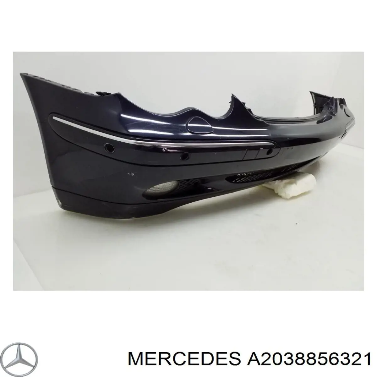 A2038856321 Mercedes moldura de parachoques delantero izquierdo