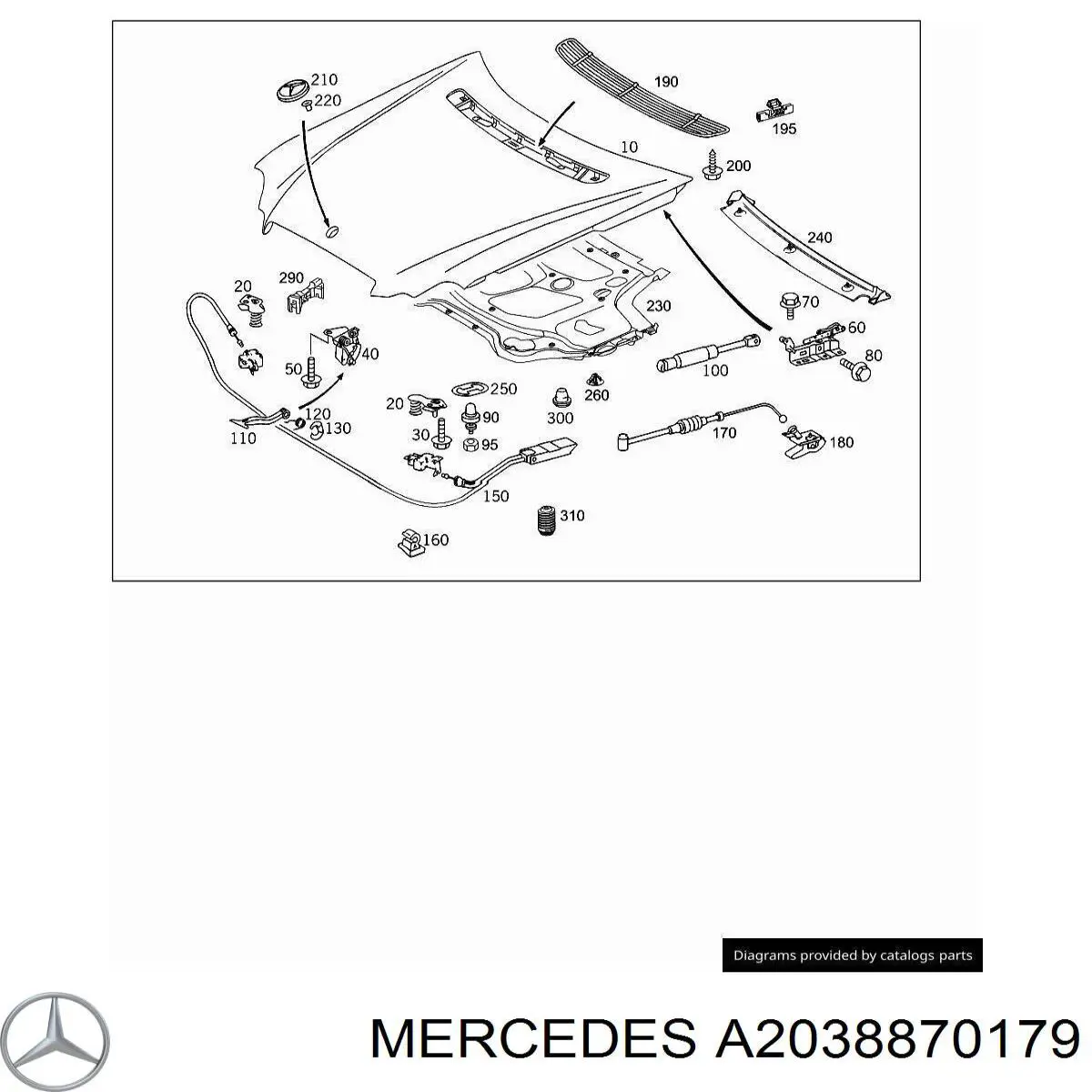  Mercedes A2038870179 precio, desde 6,28 EUR
