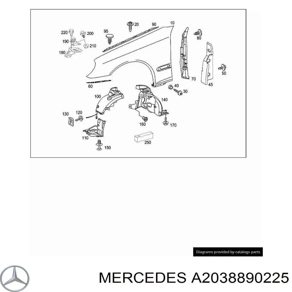 A2038890225 Mercedes 