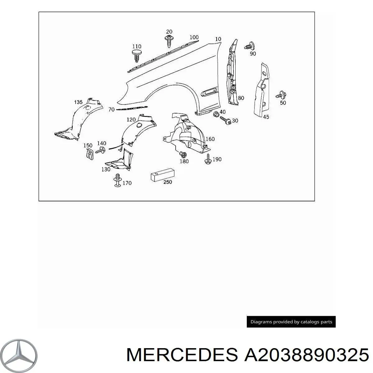 A2038890325 Mercedes 