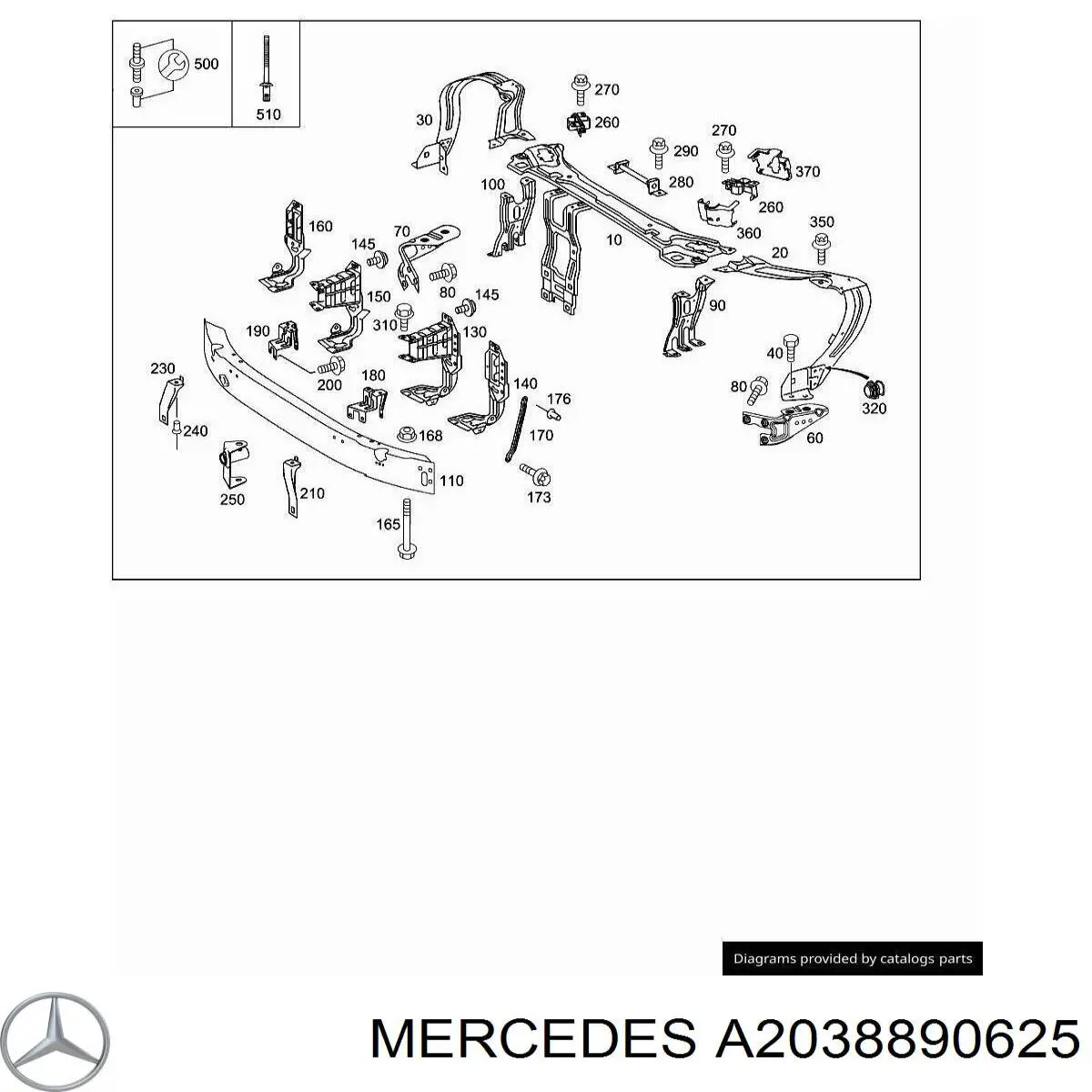  Mercedes A2038890625 precio, desde 10,04 EUR