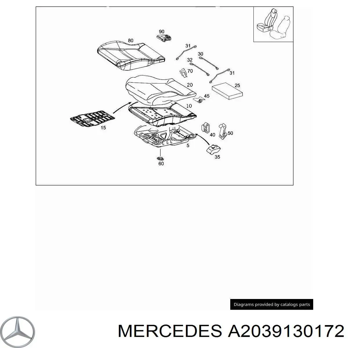 A2039130172 Mercedes